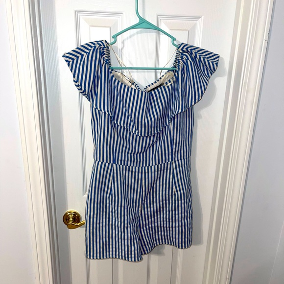 Sugar and Lips Off the Shoulder Romper - Picture 1 of 3